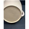 Image 5 : Mid-Century Poole England Twintone Teapot and Cream & Sugar Set