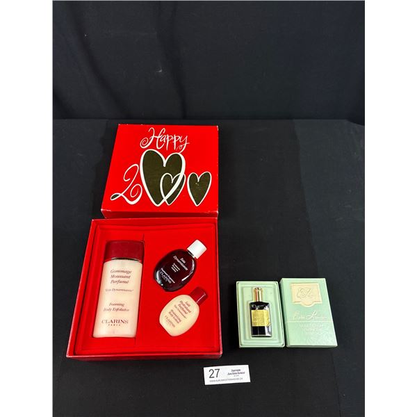 Vintage Unused Clarins and Estee Lauder Gift Boxes