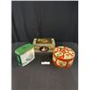 Image 1 : 3 Coloured Vintage Biscuit Tins