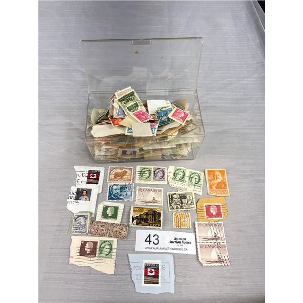 Hundreds of Vintage Stamps (Lots of Canadian)