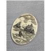 Image 2 : A Nice Scrimshaw Ivory Panel (Signed) Whaling Scene