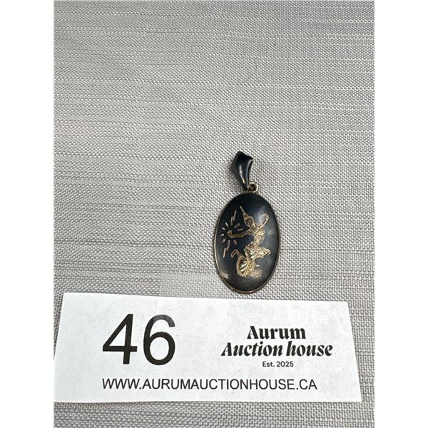 Siam Sterling + Enamel Pendant