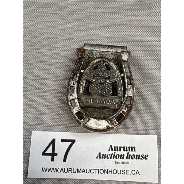 Very Cool 1950s-60s Reno Lucky Horseshoe Money Clip