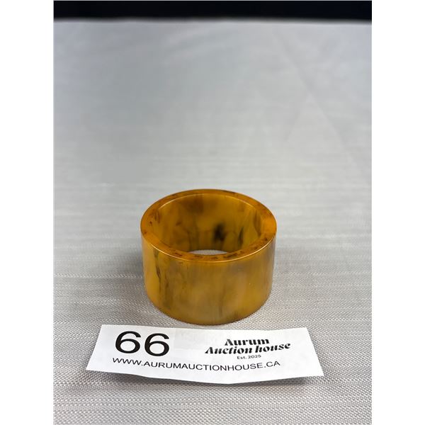 A 1930s Caramel Coloured Bakelite Knapkin Ring