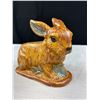 Image 5 : 1985 Signed Wall Plaque, Bunny Planter and Globe In a Box