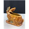 Image 6 : 1985 Signed Wall Plaque, Bunny Planter and Globe In a Box
