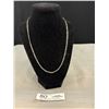 Image 1 : Sterling Figaro 19" Chain Necklace - Marked .925