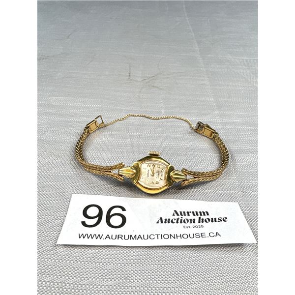 10 Karat Rolled Gold 1950s Ladies Wristwatch 17j "Voltage"