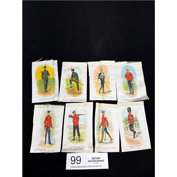 8 Early 1900s Canadian Military Uniform Cigarette Sinks