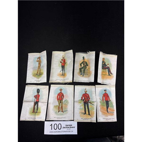 8 Early 1900s Canadian Military Uniform Cigarette Sinks