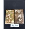Image 1 : 2 Early 1900's Postcards Dogs + Children