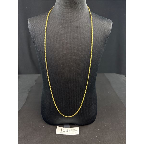 Nice Quality Gold Tone Necklace/Chain 22" Long