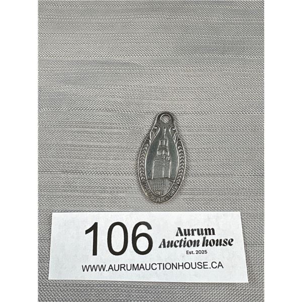 Vintage 1940s "The Travellers" Metal Id Tag (Nice Details)