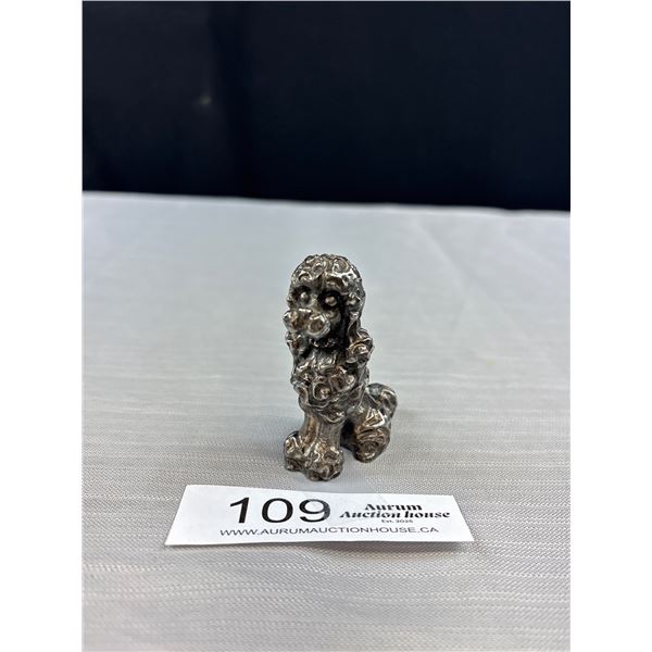 Very Collectible "Ampersand" Pewer Poodle Figure (Heavy)