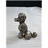 Image 2 : Very Collectible "Ampersand" Pewer Poodle Figure (Heavy)
