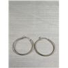 Image 2 : Pair of Sterling Silver Hoop Earrings