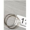Image 3 : Pair of Sterling Silver Hoop Earrings