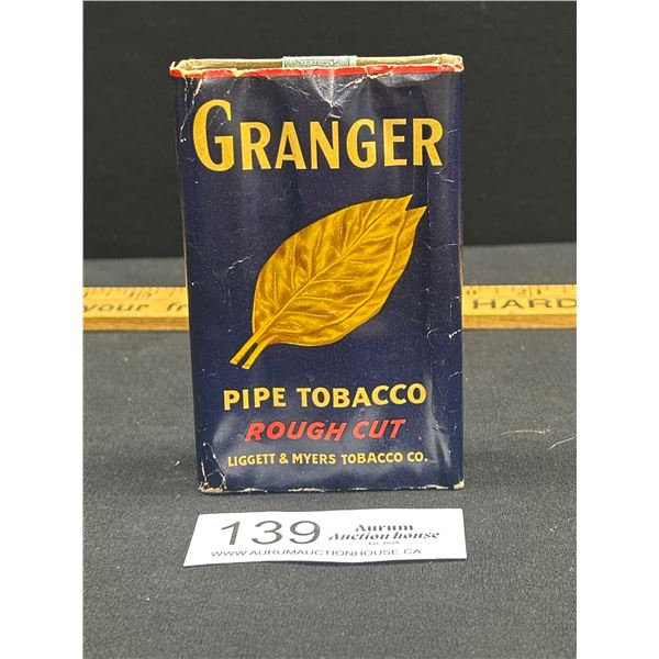 Hard to Find Full Granger Pipe Tobacco Rough Cut  Paper Pocket Pouch