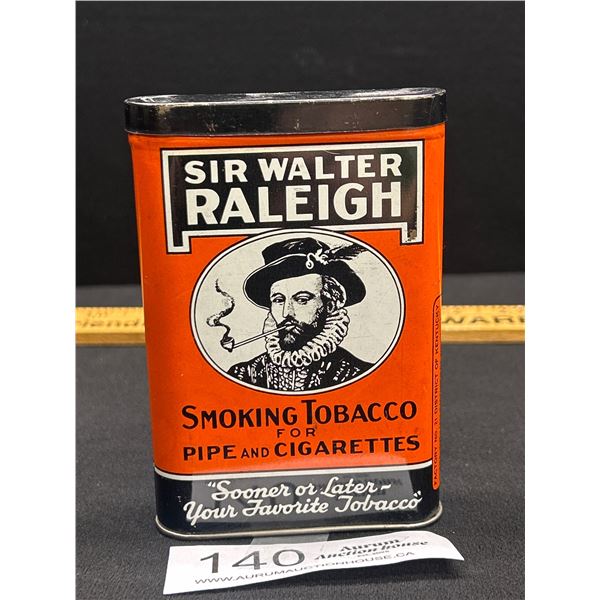 Vintage Sir Walter Rally Smoking Tobacco Pocket Tin In Very Nice Shape
