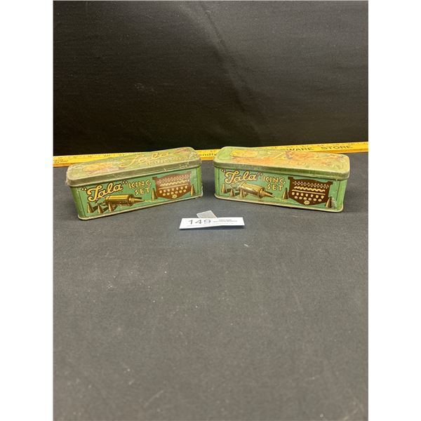 2 Vintage Tala King Set Icing Set in Original Tins