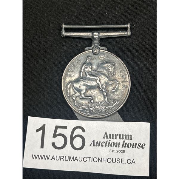 WW1 Canadian Silver Service Medal Killed in Action Liuet. O.H.P. Bowker Vancouver 29th