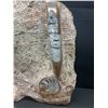Image 3 : Heavy 17" wide Orthaceras and Ammonite Fossils on a Matrix Plate