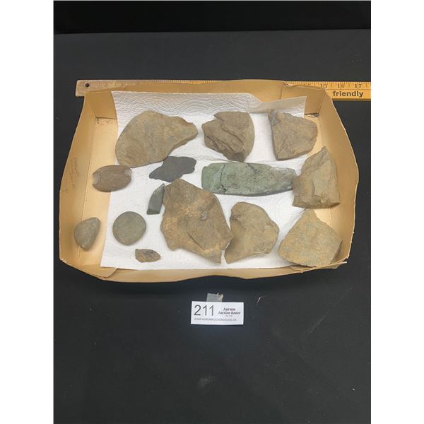 Nice Collection of Native Stoen tools and Artifacts Found in BC Rivers