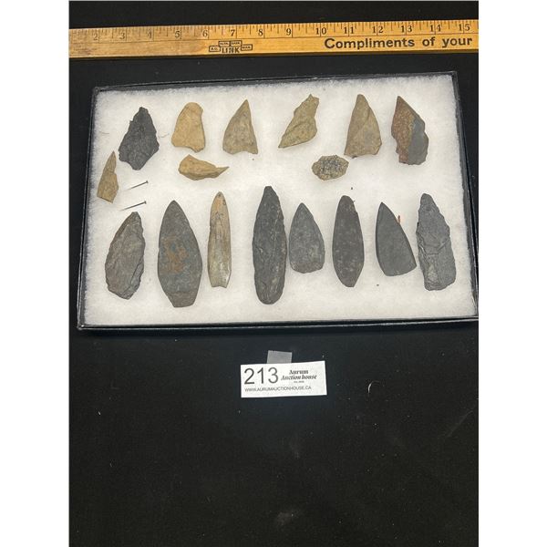 Nice Collection of Pre Historic Stone Tools and Artifacts Arrowheads etc from Fraser River