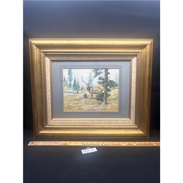 Nicely Framed 24"x20" Painting in a nice Gold Tone Frame