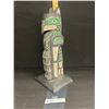 Image 1 : 13" Tall West Coast Native Carved Hawk Totem Pole signed Rick Charlie Squamish