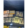 Image 2 : 3 Boxes of 4" and 6" Brass Adjustable Letters & Numbers