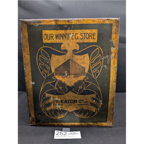 Vintage T. Eaton Company Our Winnipeg Tea Tin with no lid