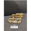 Image 3 : Two Vitage Heavy Brass Cars