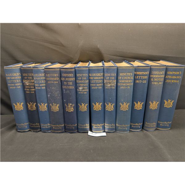 Lot of 12 Hard to Find Hudsons Bay Record Society Books 1930s