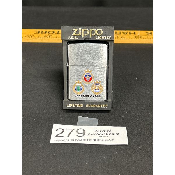 Zippo Lighter Can Train Div. 1 in Original Package