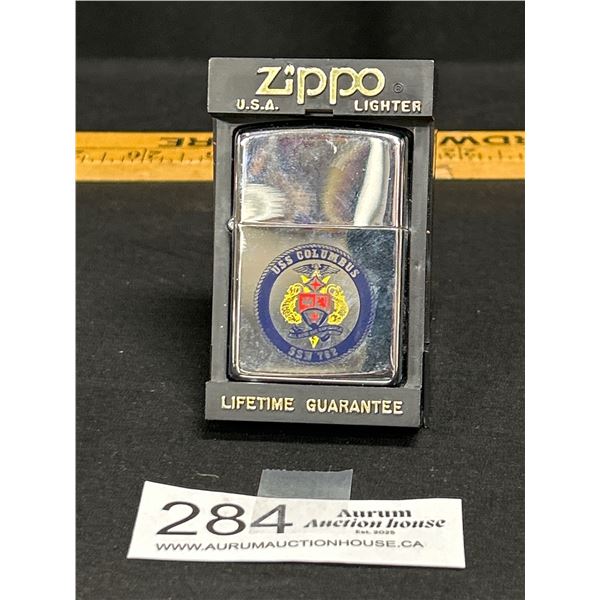zippo Lighter USS Columbus SSN-762 In Original Package