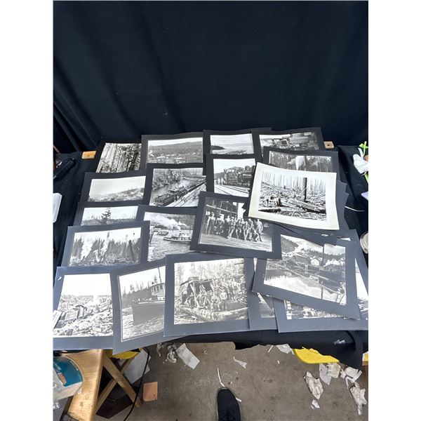25 Early BC Logging Photographs & Museum Copys