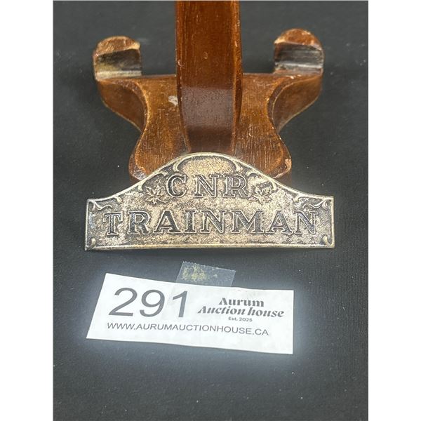 Hard to Find Vintage CNR Trainman Cap Badge