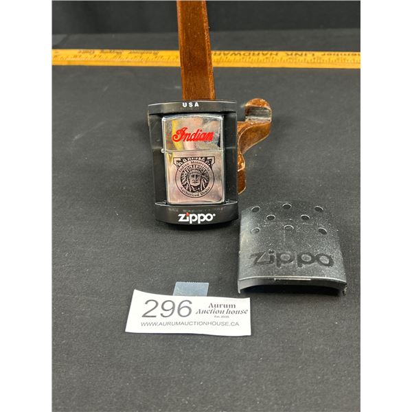 Indian Motor Cycles Zippo Lighter in Original Package