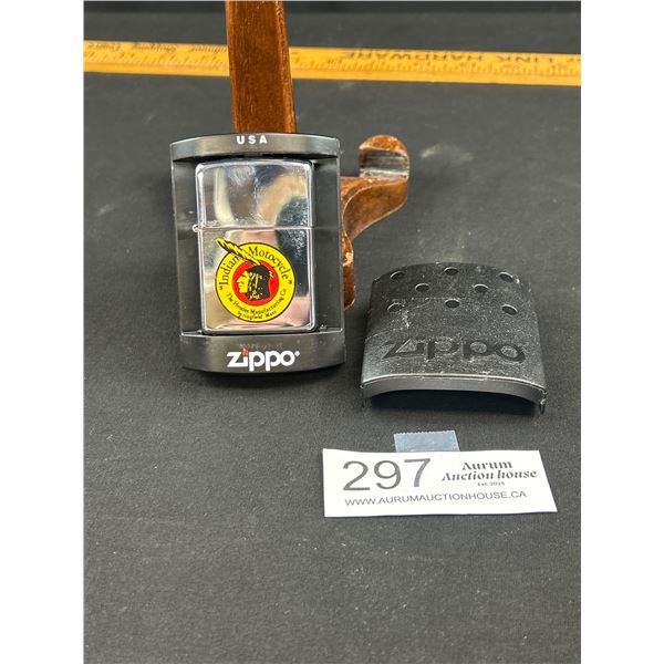 Indian Motor Cycles Zippo Lighter in Original Package