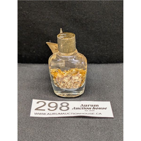 Small Vile of 24k Gold Flake with Tag
