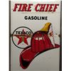 Image 2 : 1964 Texaco Fire Chief Framed Metal Sign