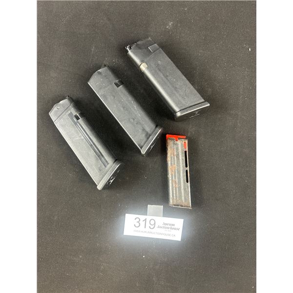 4 Glock Ammo Magazines