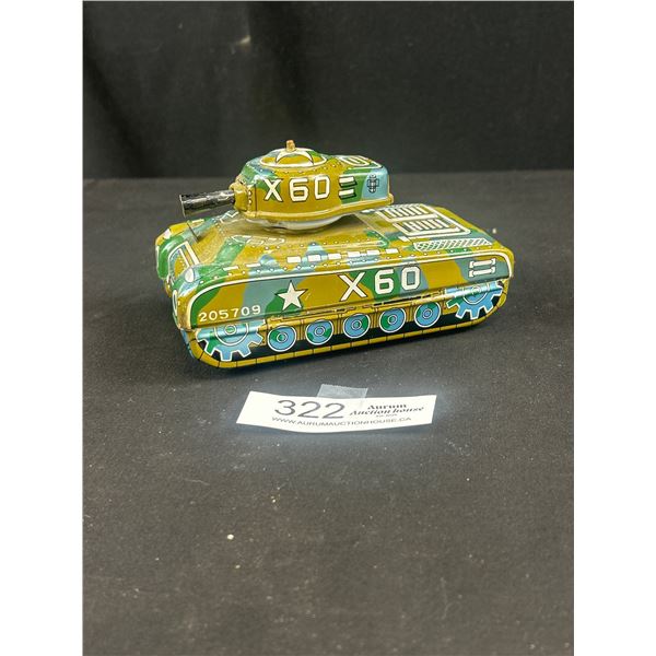 Vintage Made in Japan Tin Tank