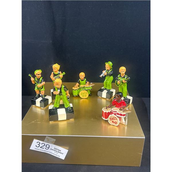 Lot of 7 Nicely Painted Jazz Band Figurines
