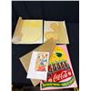 Image 1 : Lot of Early Coca Cola Cooler Stickers plus Ink Blotter