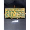 Image 1 : 1958 BC Centennial License Plate