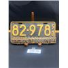 Image 1 : 1950 BC License Plate with 1951 Metal Tag