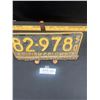 Image 2 : 1950 BC License Plate with 1951 Metal Tag