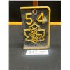Image 1 : 1954 BC License Plate Metal Year Tab